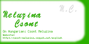 meluzina csont business card